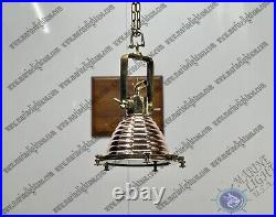 Vintage Interior Ceiling Design Brass & Copper Nautical Pendant Ship Light