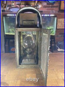 Vintage JUNK LIGHT Nautical Oil Lantern, Marked Great Britain Dated 1968