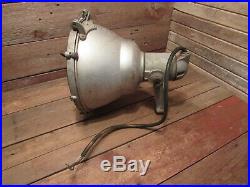 Vintage Large Industrial Glass Spot Light Boat Nautical Steampunk