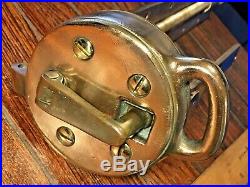 Vintage Lightly Used Merriman Bronze Roller Reefing Swivel Clew Outhaul 3 1/2