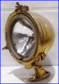 Vintage Marine Brass Ship Spot Light Set Of 1 Piece In Awesome Condition