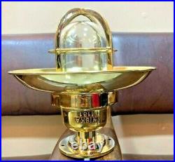 Vintage Marine Brass Wiska Ceiling Mount Passageway Bulkhead Light 1 Piece