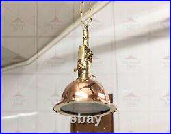 Vintage Marine Ceiling Hanging Pendant New Spot Light Fixture Copper & Brass