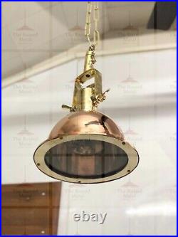 Vintage Marine Ceiling Hanging Pendant New Spot Light Fixture Copper & Brass