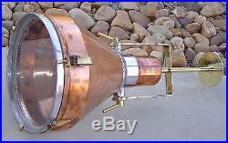 Vintage Marine Copper And Brass Hanging Pendant Ship Light