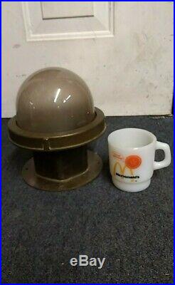 Vintage Marine Nautical Bronze And Glass Dome Light 17 Available