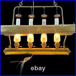 Vintage Maritime 4 Light Hanging Pendant Light Brass Finished Made in Italy