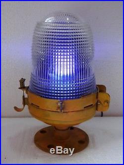 Vintage Maritime Lamp Post Nautical Ship Passageway Lights Electric Nippon Japan