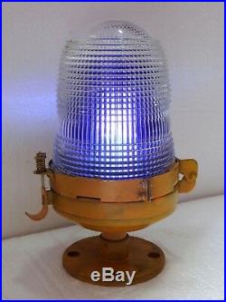 Vintage Maritime Lamp Post Nautical Ship Passageway Lights Electric Nippon Japan