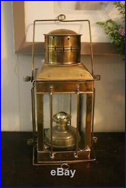 Vintage Maritime Neptune NR Brass Oil Lantern HANGING LIGHT LAMP LIGHTING
