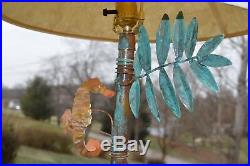 Vintage''NAUTICAL'' Virginia Beach shop Copper Fish, Crab Lamp Very cool''