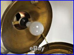 Vintage Nautical ANCHOR Copper Ship Lantern Light LARGE Oil & Electric Beauty