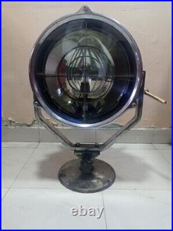 Vintage Nautical Aluminium $ Iron Base Daeyang Search Spot Light for Marine Use