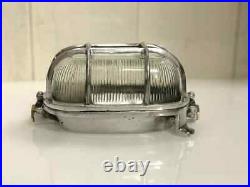 Vintage Nautical Aluminum Passageway Wall Bulkhead Light New Maritime Style 2p