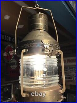 Vintage Nautical Anchor Lamp Nautical Ship Lantern Boat Electric Light 18
