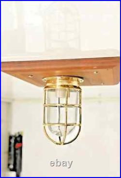 Vintage Nautical Brass Ceiling Wall Mount Marine Brass Bulkhead New Ship Light