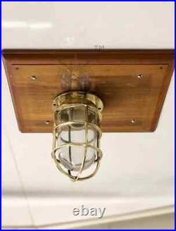 Vintage Nautical Brass Ceiling Wall Mount Marine Brass Bulkhead New Ship Light