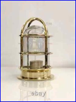 Vintage Nautical Brass Ceiling Wall Mount Marine Brass Bulkhead New Ship Light