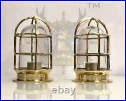 Vintage Nautical Brass Ceiling Wall Mount Marine Brass Bulkhead New Ship Light