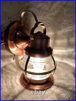 Vintage Nautical Copper Porch Light