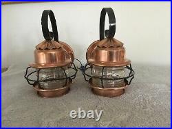 Vintage Nautical Copper Porch Light, lamps. Wall lamps nauticalt
