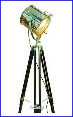 Vintage Nautical Decor Floor Lamp/Spotlight Tripod/Stand, Bright Light MS SI-10