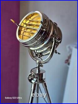 Vintage Nautical Floor Lamp Spotlight 70 Big Royal Master Searchlight Replica