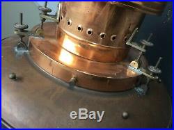 Vintage Nautical Industrial Light Pendant Fixture Brass Copper Handmade 21