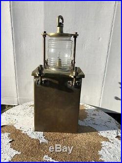 Vintage Nautical Light Lamp Port Starboard Battery Brass Ship Lamp Rare