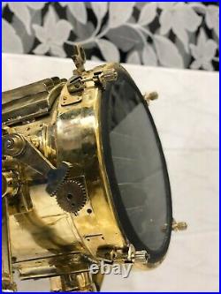 Vintage Nautical Marine Brass Shutter Spot Light Collected From Navy Ship 56Kg