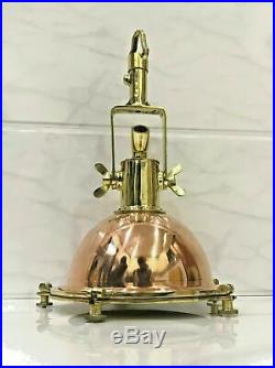 Vintage Nautical Marine Brass and copper ship hanging spot light set 3 pcs