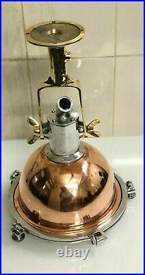 Vintage Nautical Marine Cargo Pendant Hanging Light Made Of Brass And Copper New