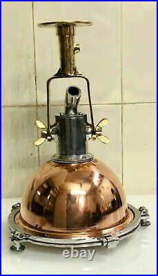 Vintage Nautical Marine Cargo Pendant Hanging Light Made Of Brass And Copper New
