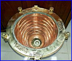 Vintage Nautical Marine Ship Spot Light Brass And Copper Set of 6 piece