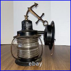 Vintage Nautical Maritime Ship Wall Sconce Anchor Light Lantern Lamp