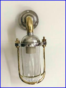Vintage Nautical Passageway Swan Bulkhead Light Made Brass And Aluminum New 1pc