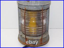 Vintage Nautical Ship Lantern Light Marine Wall Sconce Cape Cod Beach Cage Lamp