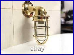 Vintage Nautical Solid Brass Wall Light Set of 10 Piece