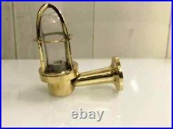 Vintage Nautical Style Alleyway Bulkhead Wall Brass Small Light 4 Piece