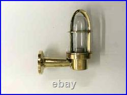 Vintage Nautical Style Alleyway Bulkhead Wall Brass Small Light 4 Piece