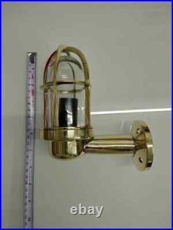 Vintage Nautical Style Alleyway Bulkhead Wall Brass Small Light 4 Piece