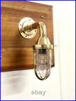 Vintage Nautical Style Brass Wall Mount Hallway Patios Light Fixture Small