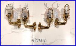 Vintage Nautical Style Brass Wall Mount Hallway Patios Light Fixture Small