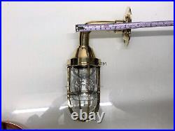 Vintage Nautical Style Brass Wall Mount Hallway Patios Light Fixture Small