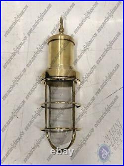 Vintage Nautical Style Marine Antique Brass Hanging Cargo Ceiling Pendant Light