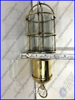 Vintage Nautical Style Marine Antique Brass Hanging Cargo Ceiling Pendant Light