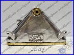 Vintage Nautical Style Wall Mounted Aluminum & Brass Ship Triangle Light Fixture