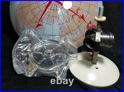 Vintage Nautical World Map Glass Ceiling Light Shade Ships Wheel Emerson Mount