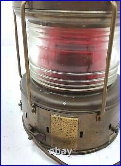 Vintage Nippon Sento Oil Lantern Marine Nautical Brass Rad Light Japan Since1974
