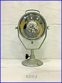 Vintage Old Antique Nautical Ship Salvage Spot Light Made Of Iron